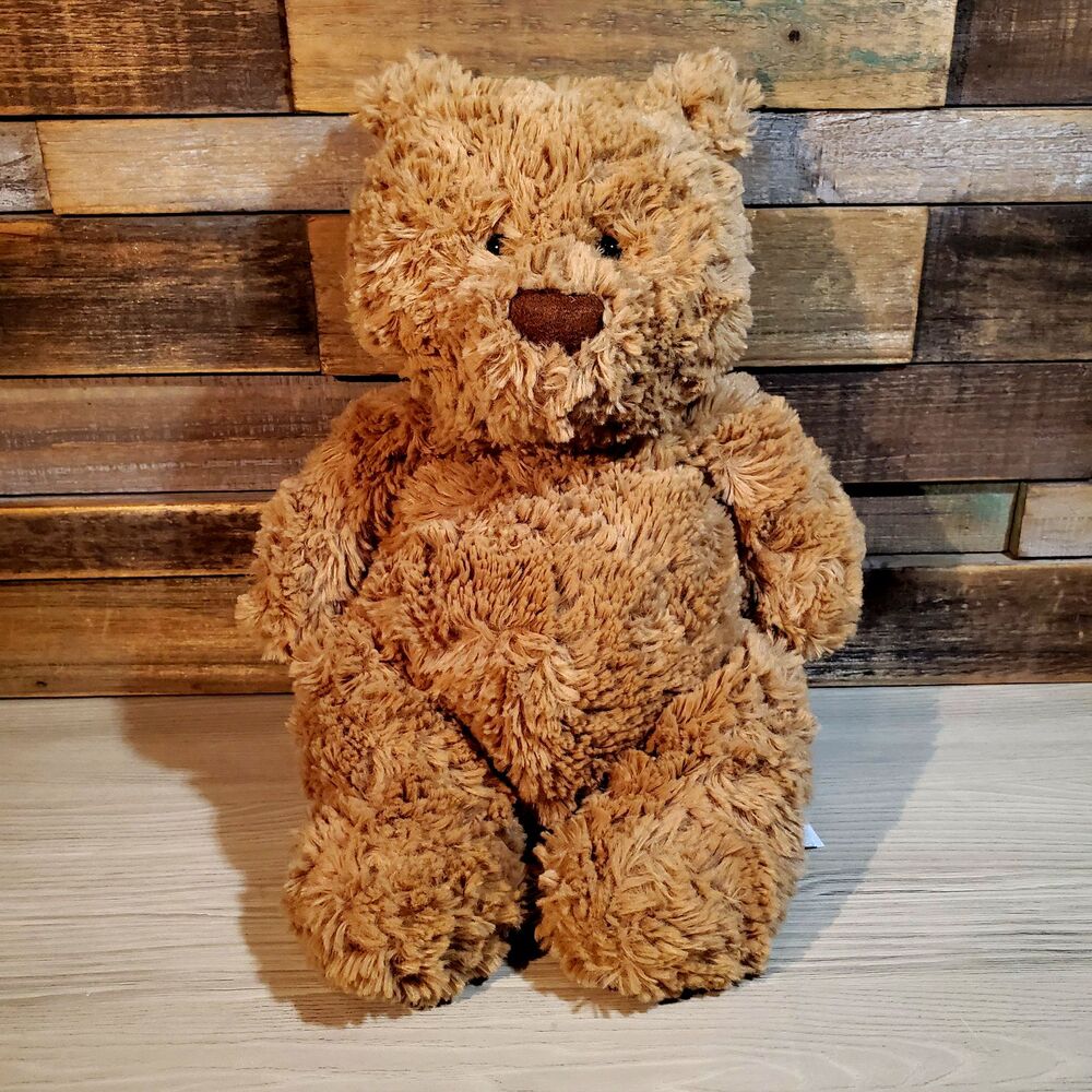 Jellycat Bartholomew Bear 11" Plush Scruffy Beige Fur Medium Soft Sleepy Toy